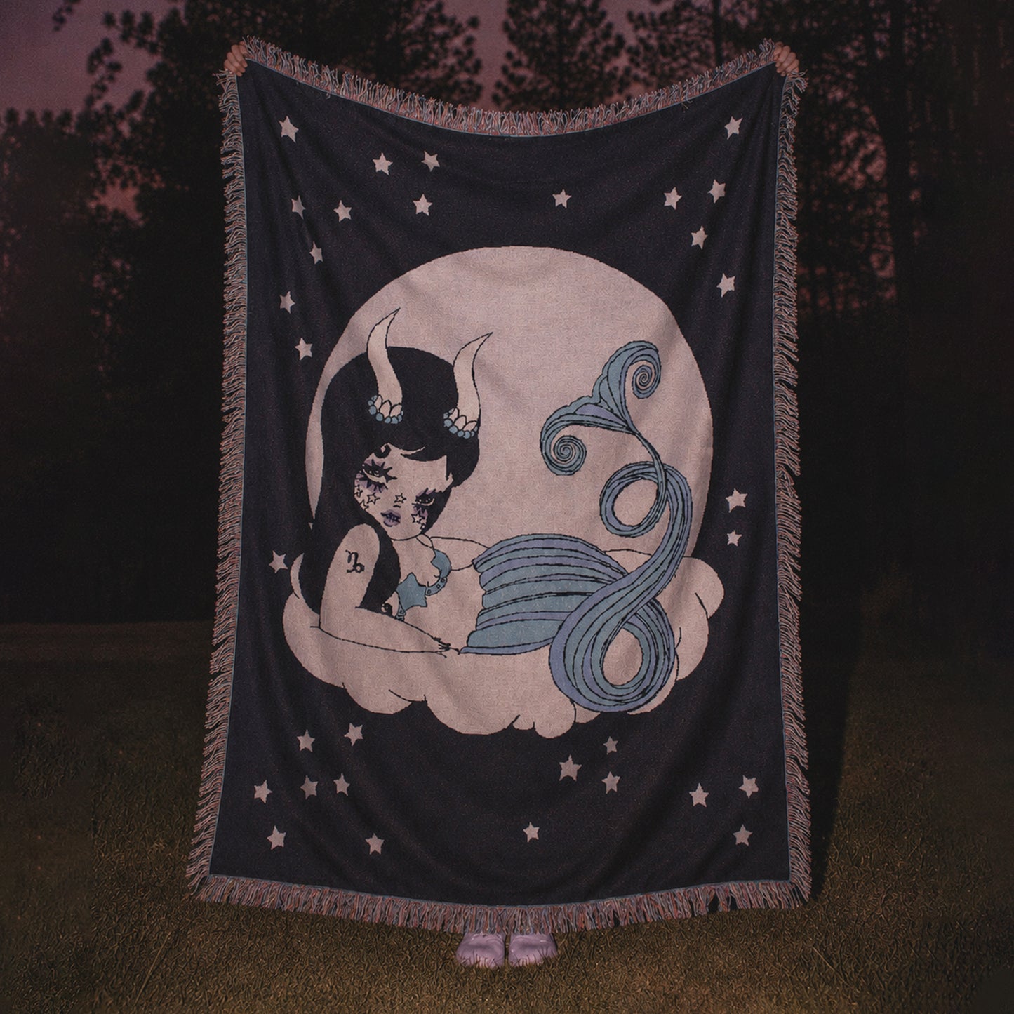 Cósmica Capricorn Woven Blanket