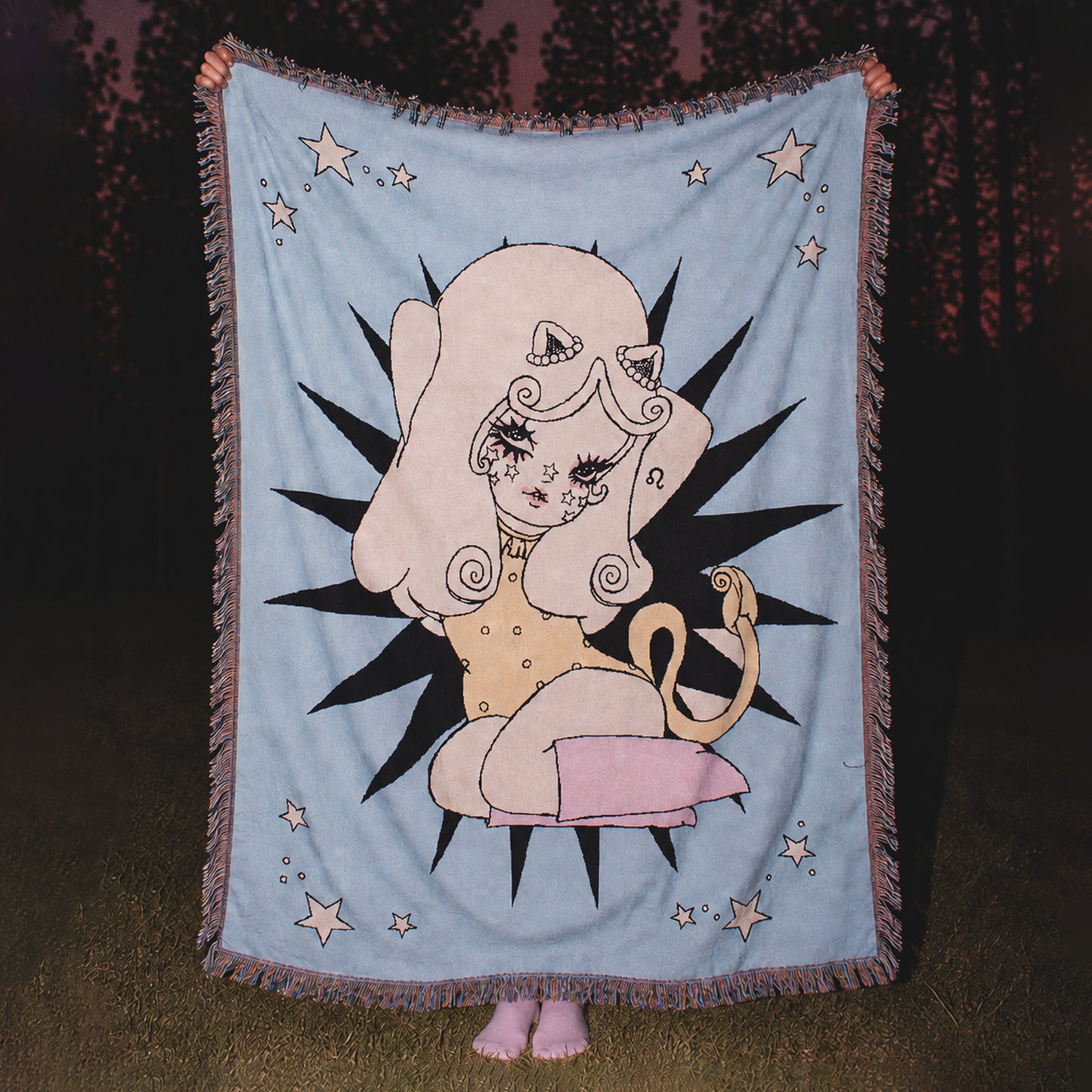 Cósmica Leo Woven Blanket