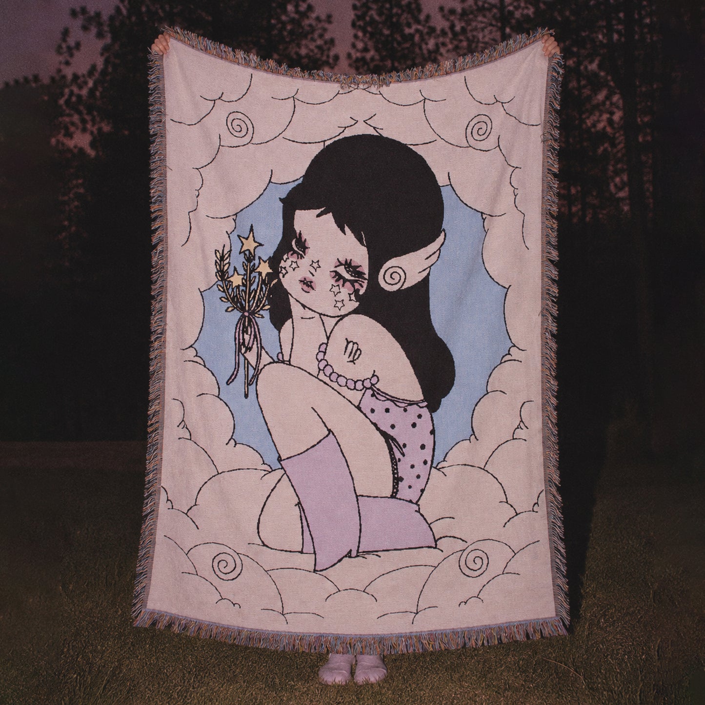 Cósmica Virgo Woven Blanket