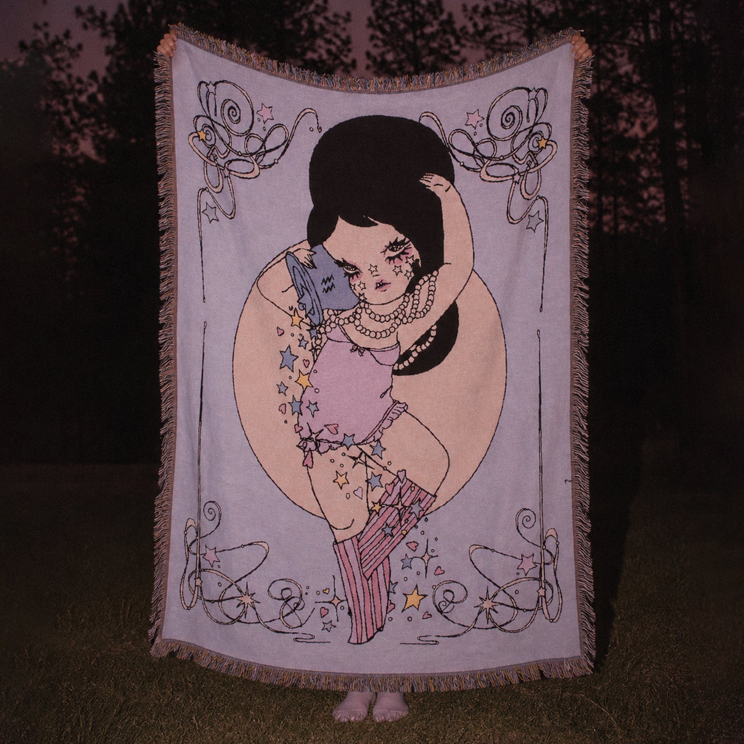 Cósmica Aquarius Woven Blanket