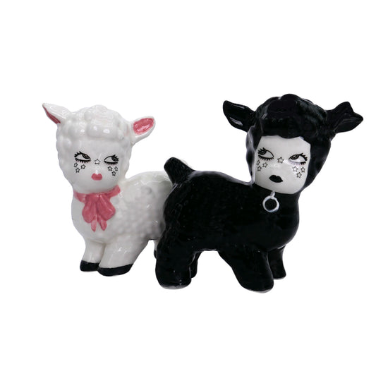 Little Lambs Ceramic Salt & Pepper Shakers