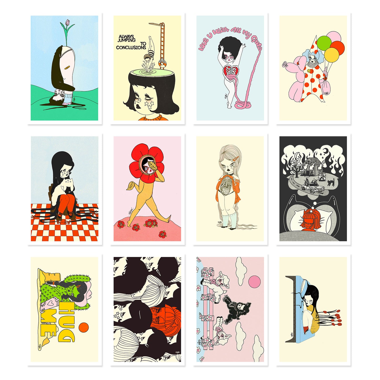 Valfre Postcards - Set of 12