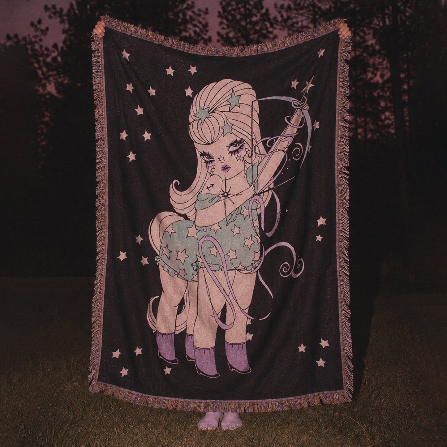 Cósmica Sagittarius Woven Blanket